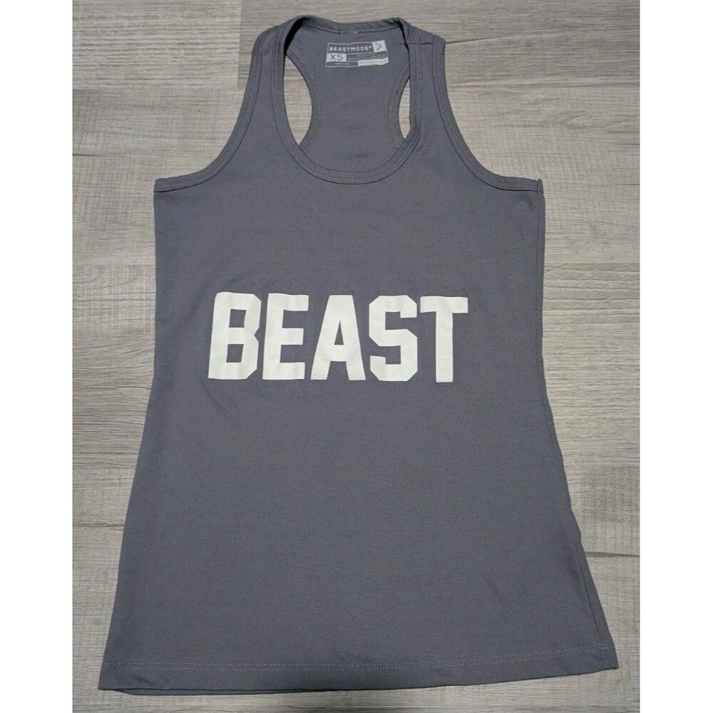 Beastmode BEAST Tank Top Workout Women's Size XS Gray